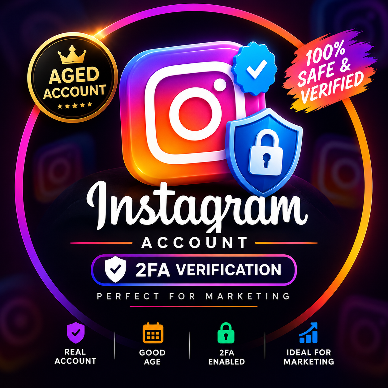 Instagram账号｜稳定账号｜即时交付