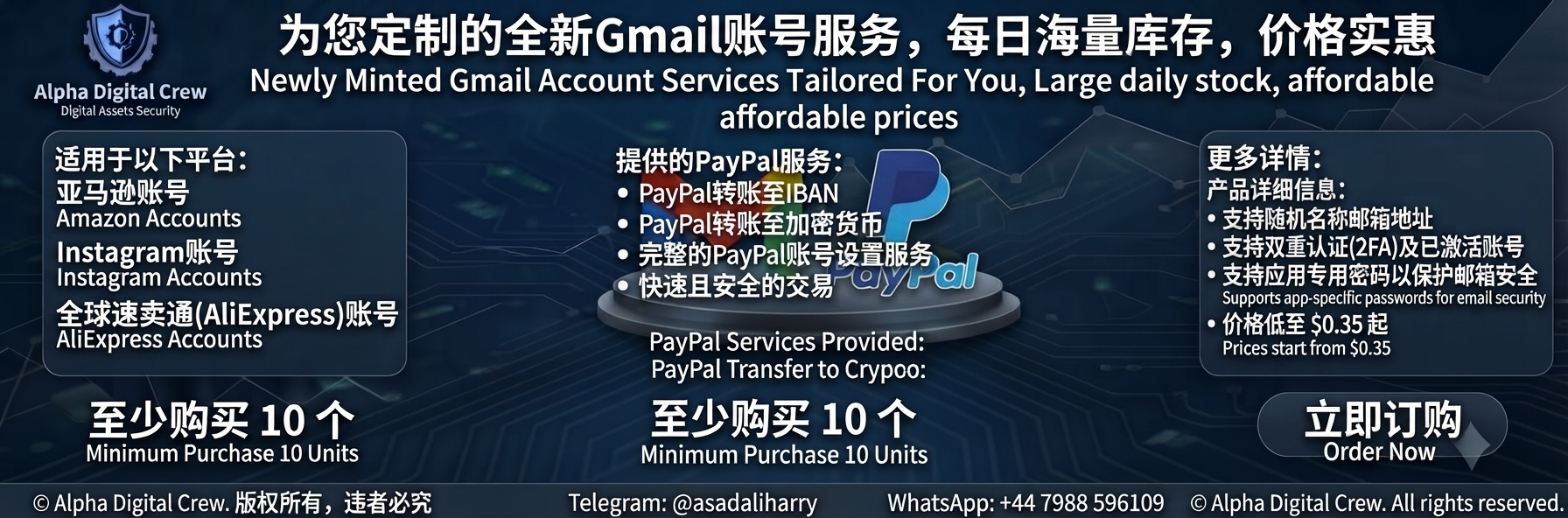 🔥 Gmail 账号（随机姓名）首次登录 — 无需手机号验证 ✅ 自动发货 🚚